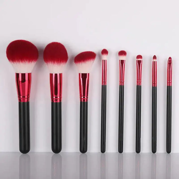 Belle&Rose™ Red Glamour Brush Set