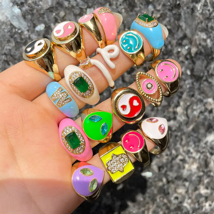 Colorful Sweet Trendy Ring