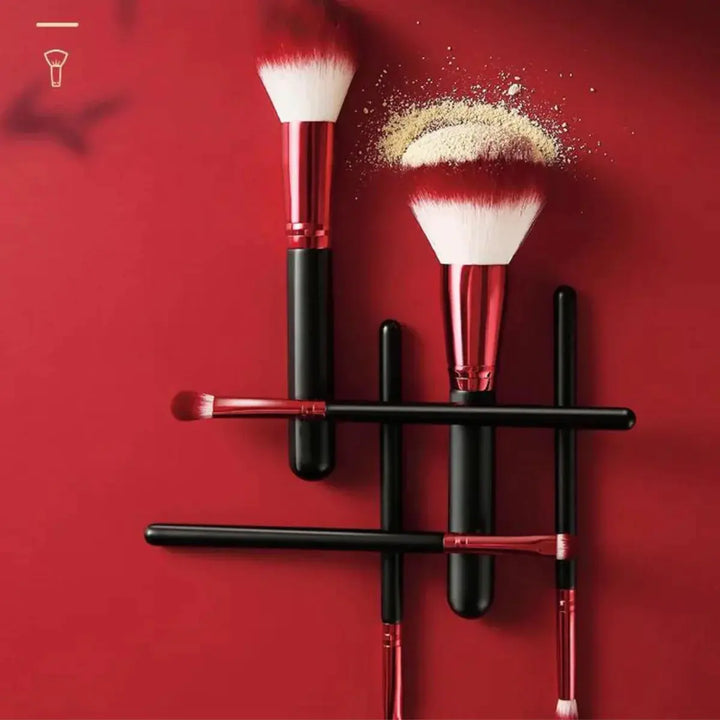 Belle&Rose™ Red Glamour Brush Set