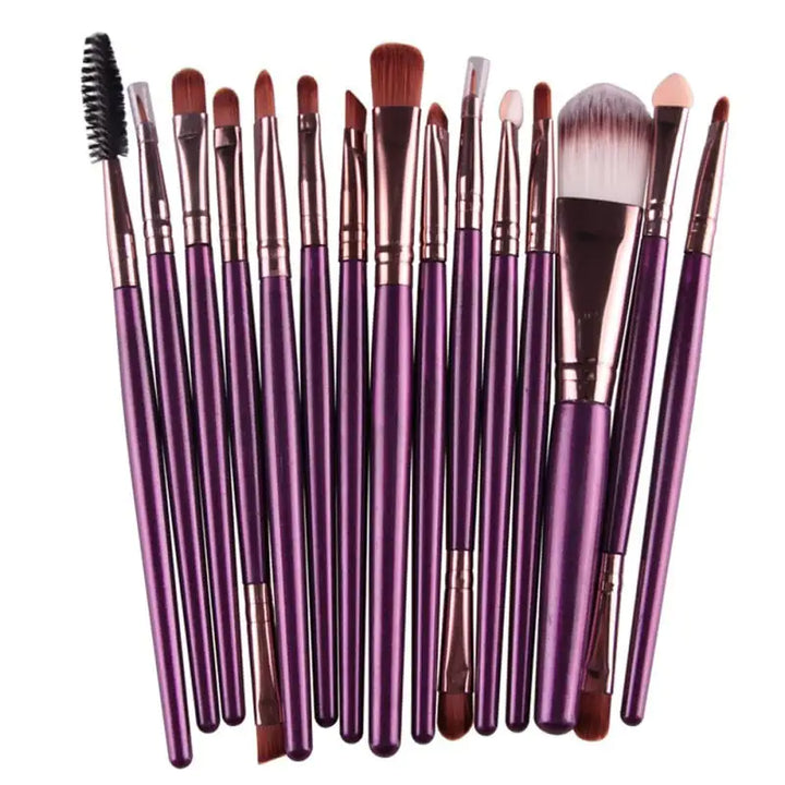 15 Pieces Brush Makeup Kit