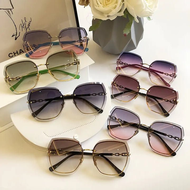 Fashion Rimless Square Women's Sunglasses