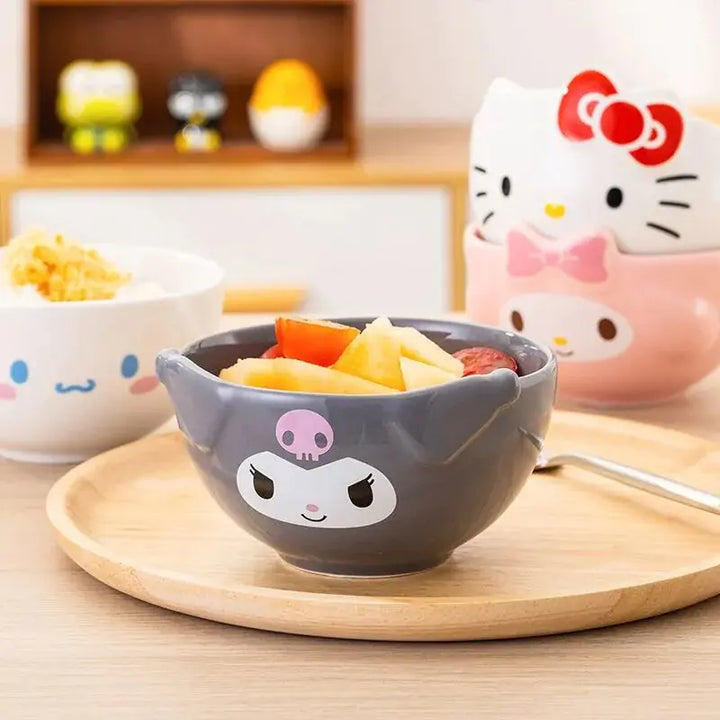 Cute Sanrio Ceramic Bowl Set