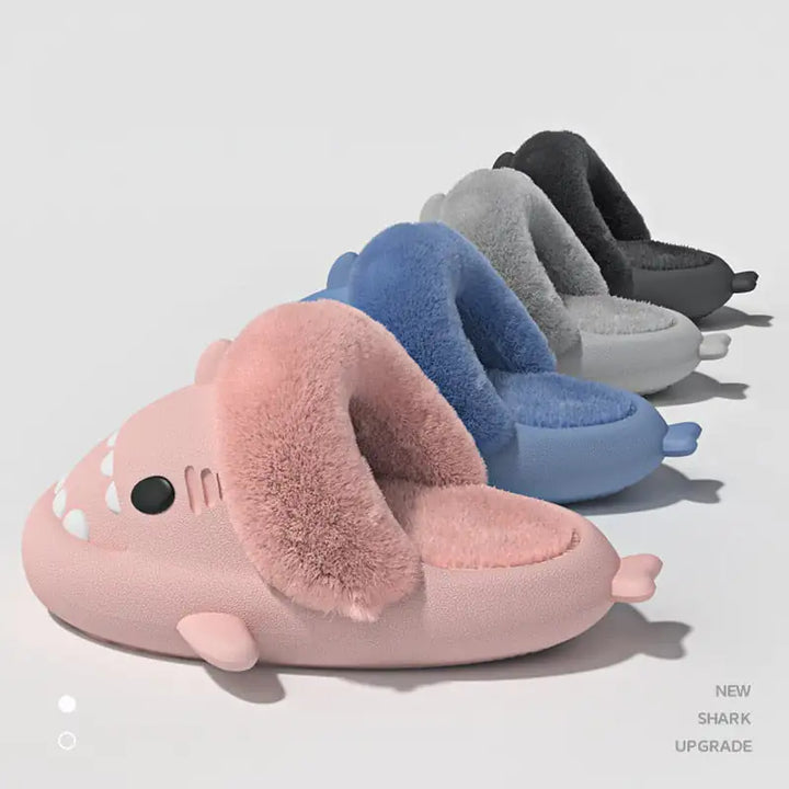 Fluffy Shark Slippers