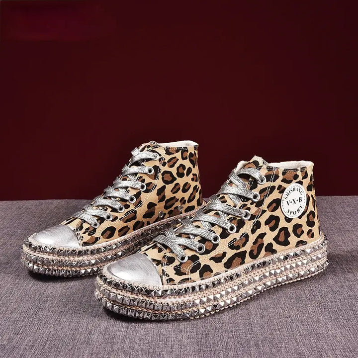 Women Leopard Canvas Shoes