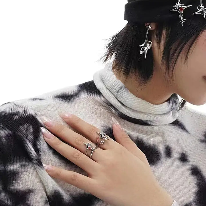 Star Adjustable Ring Set