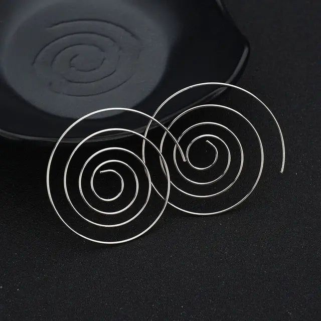 Pendientes Espiral Redondos