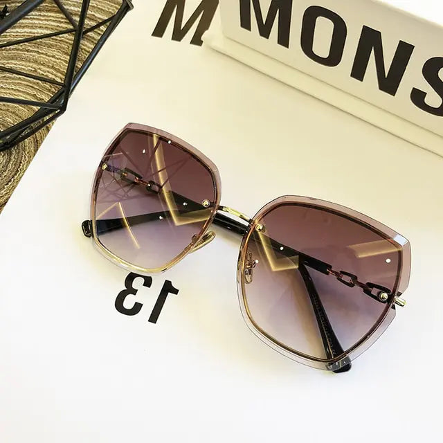 Fashion Rimless Square Women's Sunglasses