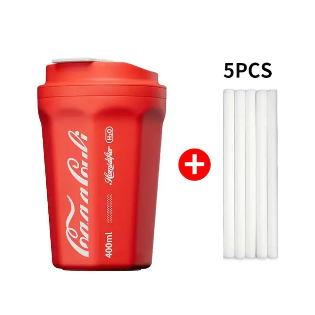 2022 Newest Coke Cup Humidifier Rechargeable 400ml