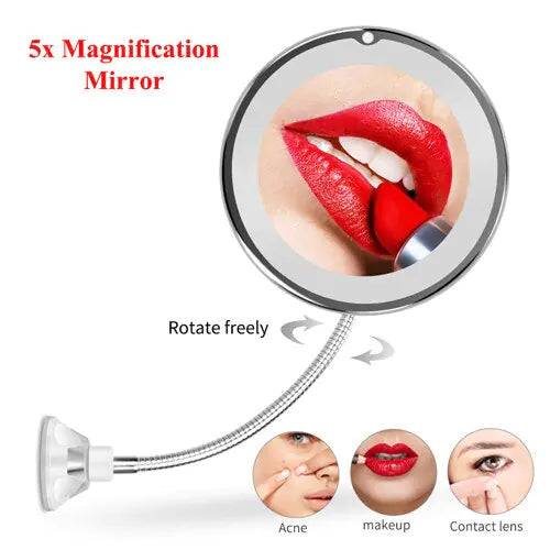 Magnifying LED Lighted Makeup Mirror