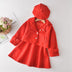 Girls' 2PCS Woolen Princess Outfit Set with Coat, Tank Dress, and Hat