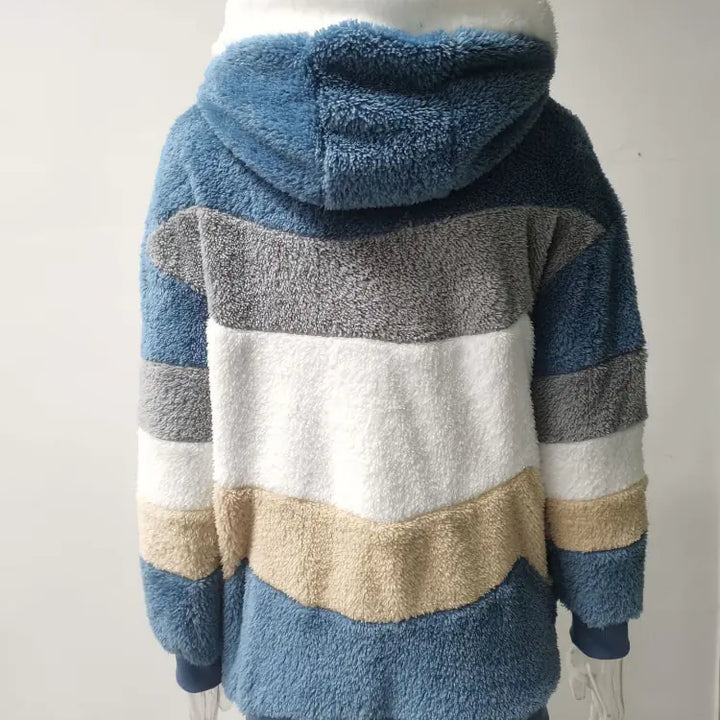 Casual Fleece Hooded Plush Coat