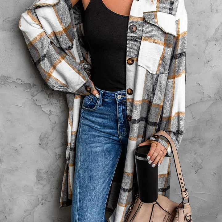 Dropped Shoulder Duster Coat